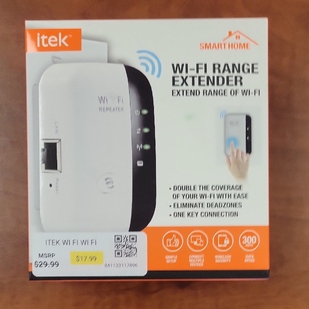 White Wi‑Fi Range Extender - Wireless Network Repeater